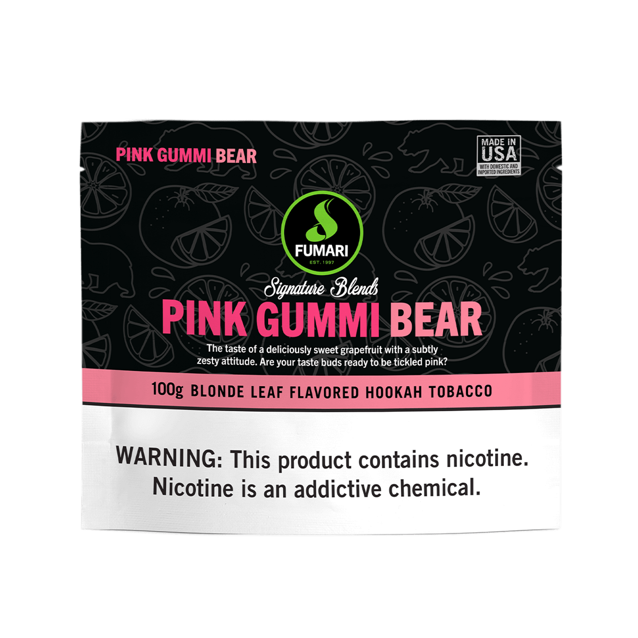 Buy Fumari Pink Gummi Bear Hookah Tobacco