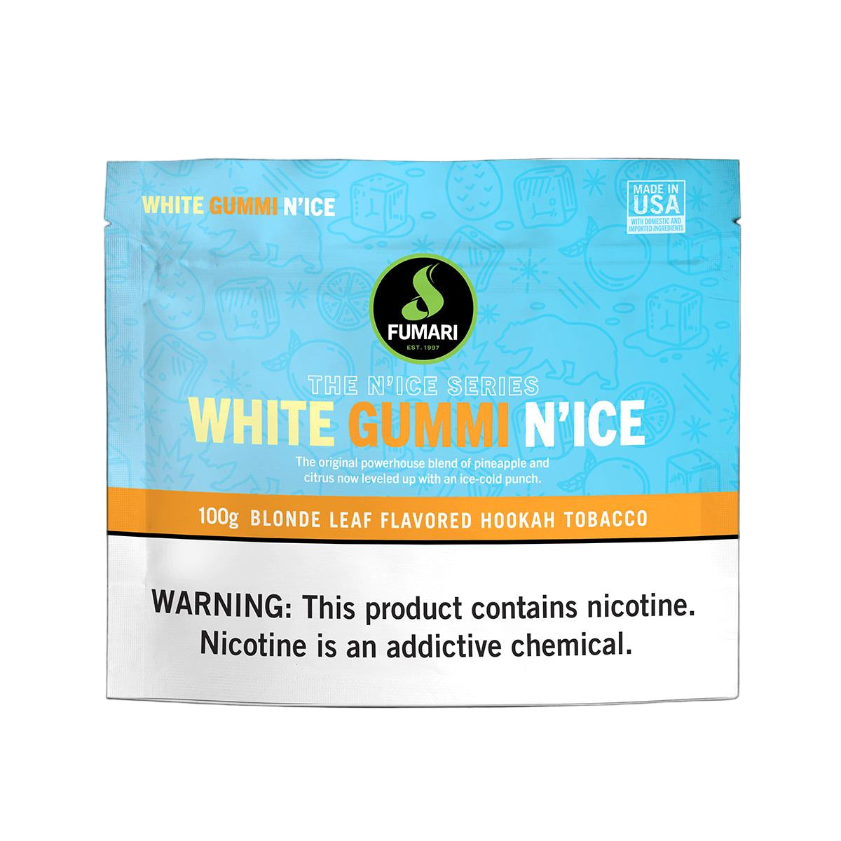 white bear tobacco Fumari Gummi Shisha 100g - Delivered In As Fast As 15 Minutes Herbal Cigarette Trifecta | Bear
