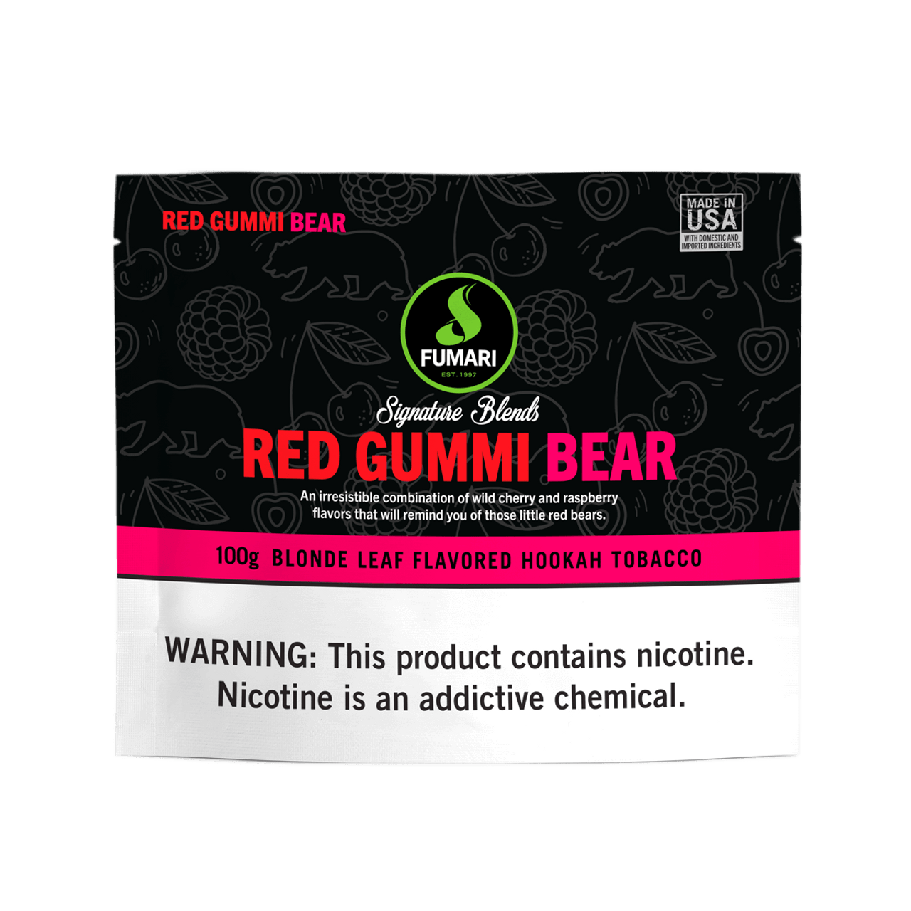 Fumari Red Gummi Bear Sabor de Narguilé - 100GKG