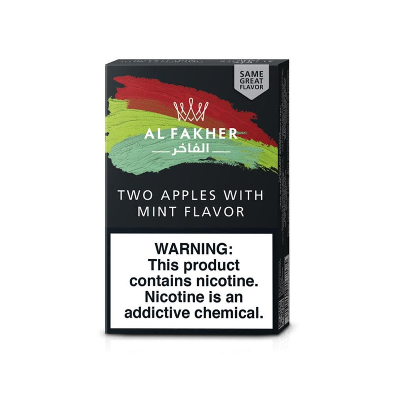 Al Fakher Two Apples With Mint Hookah Shisha Tobacco - 50g
