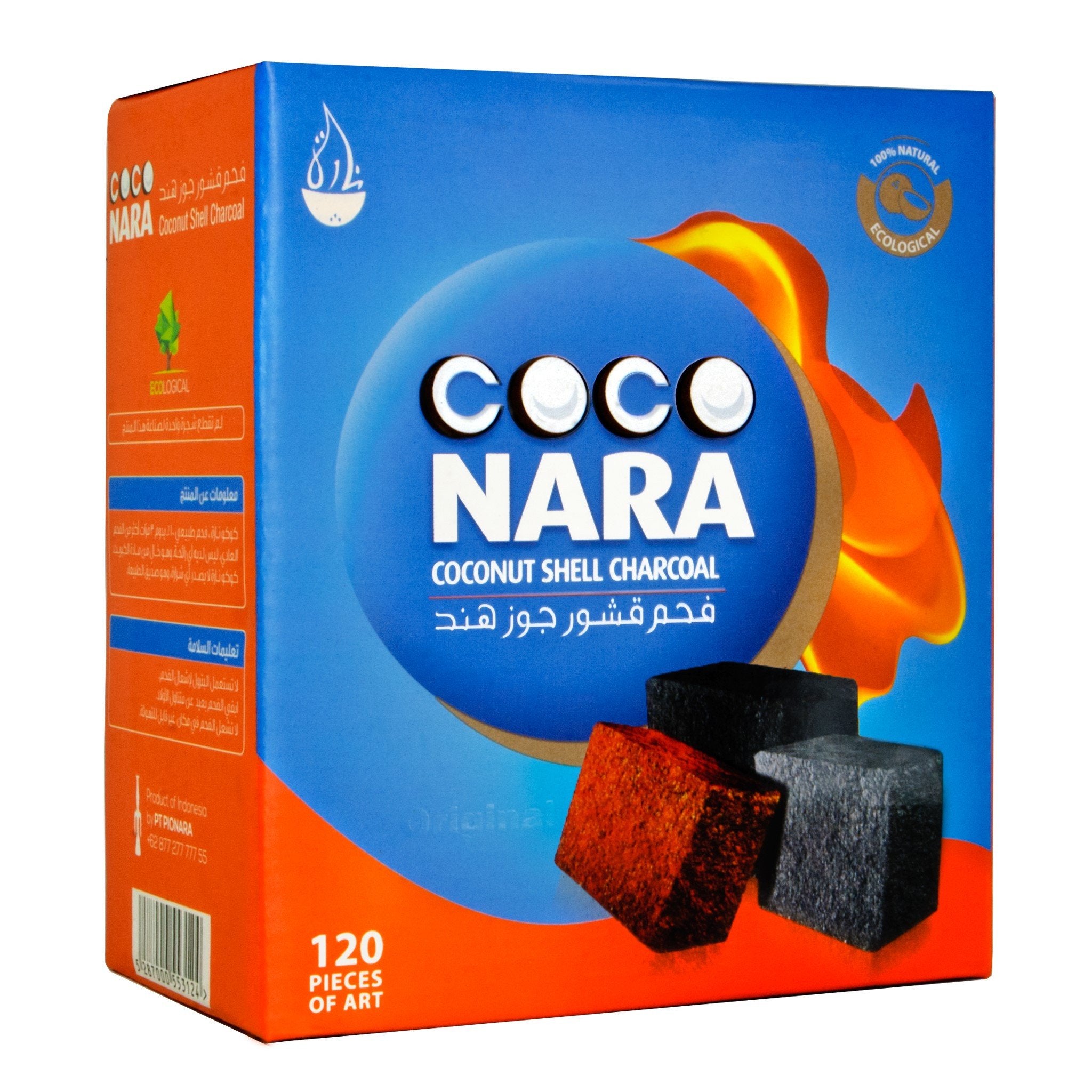 Buy Coconara Natural Hookah Shisha Coals Flats (120 Pieces)