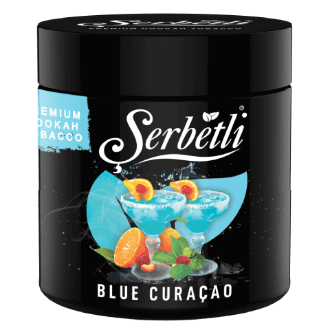 Serbetli Blue Curacao Hookah Shisha Tobacco - 
