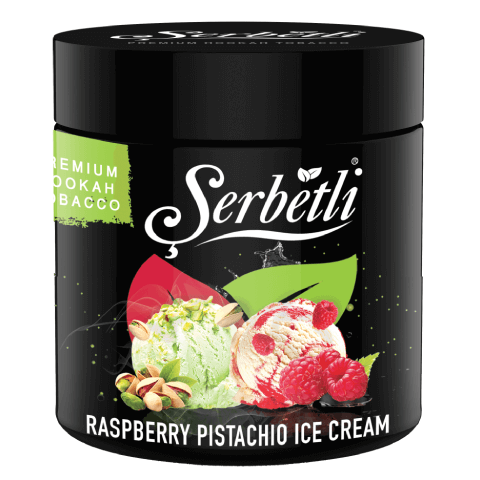 Serbetli Raspberry Pistachio Ice Cream Hookah Shisha Tobacco - 