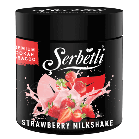 Serbetli Strawberry Milkshake Hookah Shisha Tobacco - 