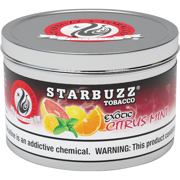 Starbuzz Exotic Citrus Mint Hookah Shisha Tobacco - 250g