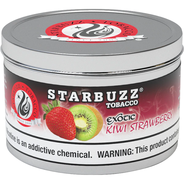 Starbuzz Exotic Kiwi Strawberry Hookah Shisha Tobacco - 100g