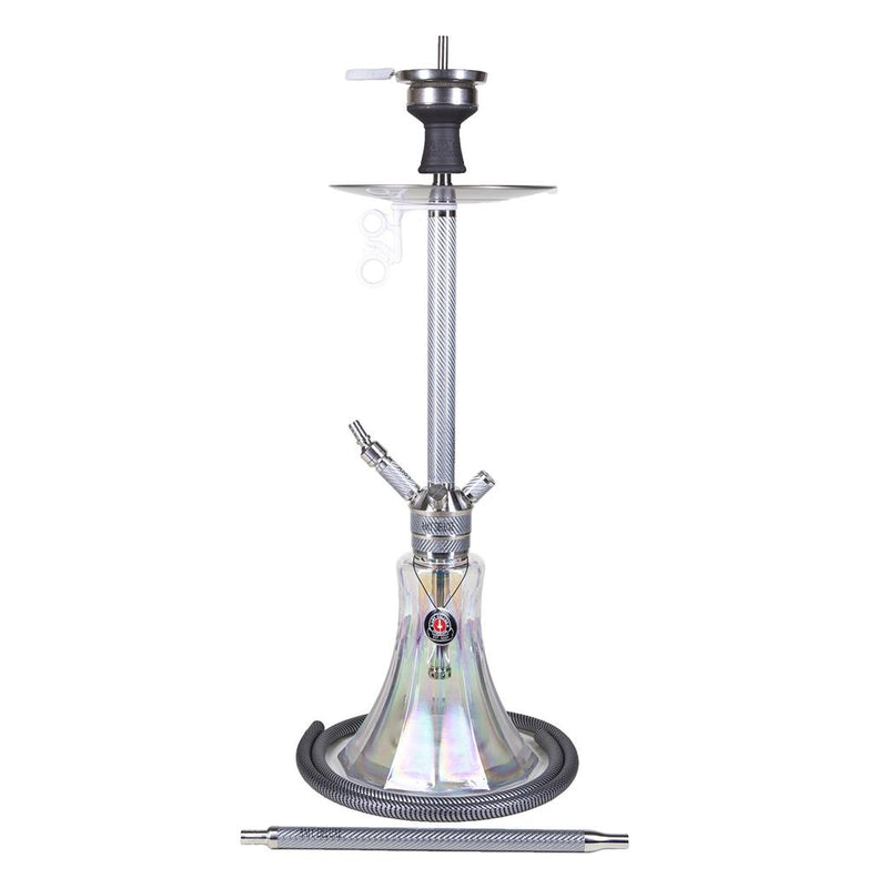 Amy Carbonica Pride R Hookah (SS22.01) - White-Clear Base