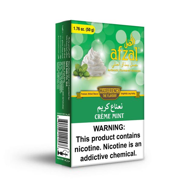 Afzal Cream Mint Hookah Flavors - 