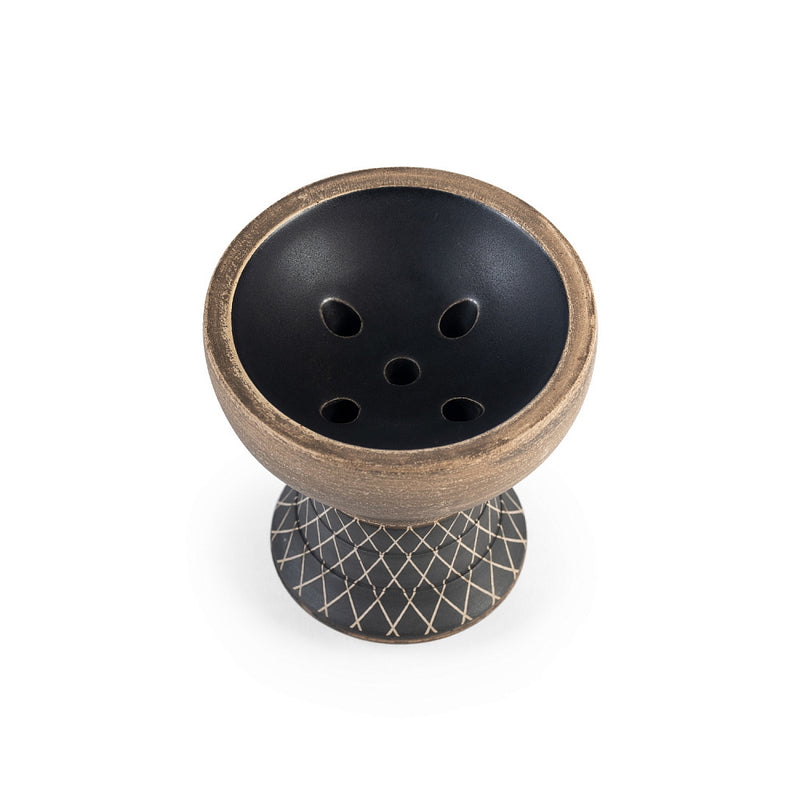 Alpha Hookah Bowl Turk Design - Black Matte