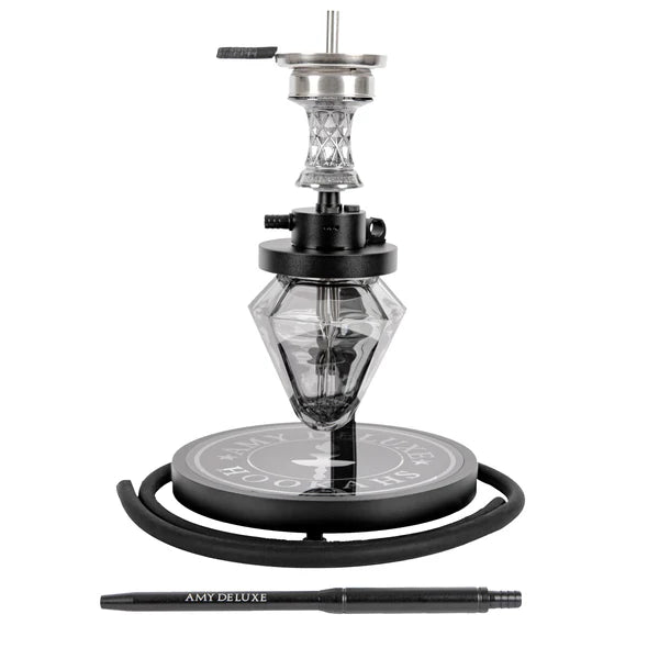 Amy Deluxe Alu Crystal 1500 Hookah - Black