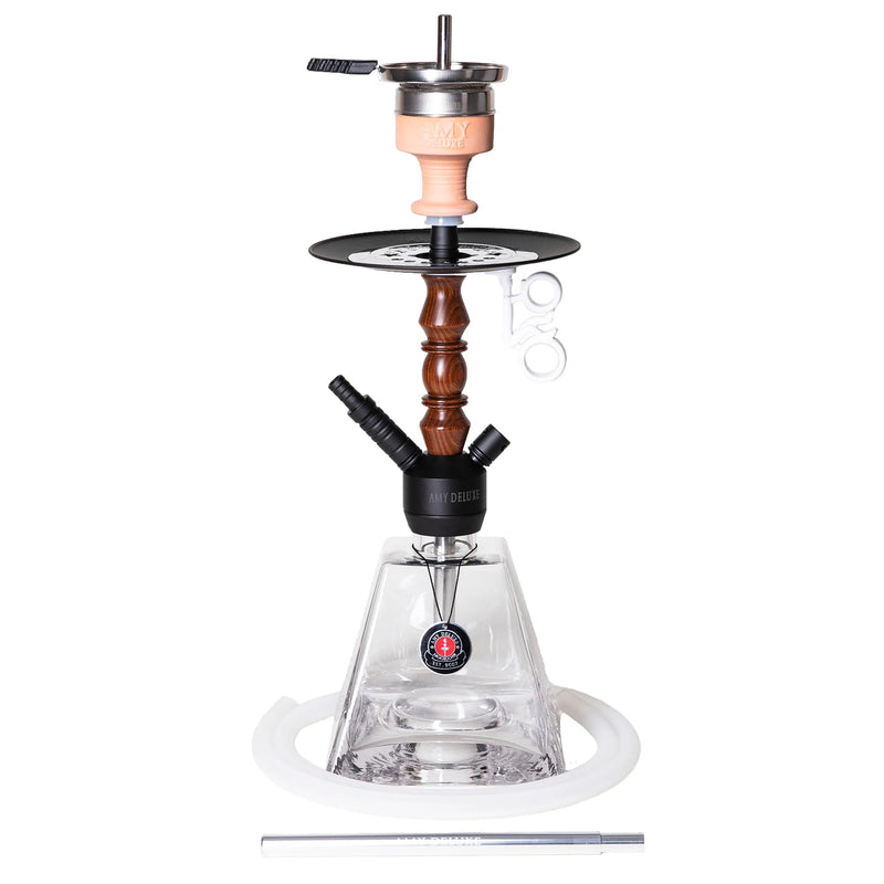 Amy Deluxe Pyrawood R 090.02 Hookah - Clear