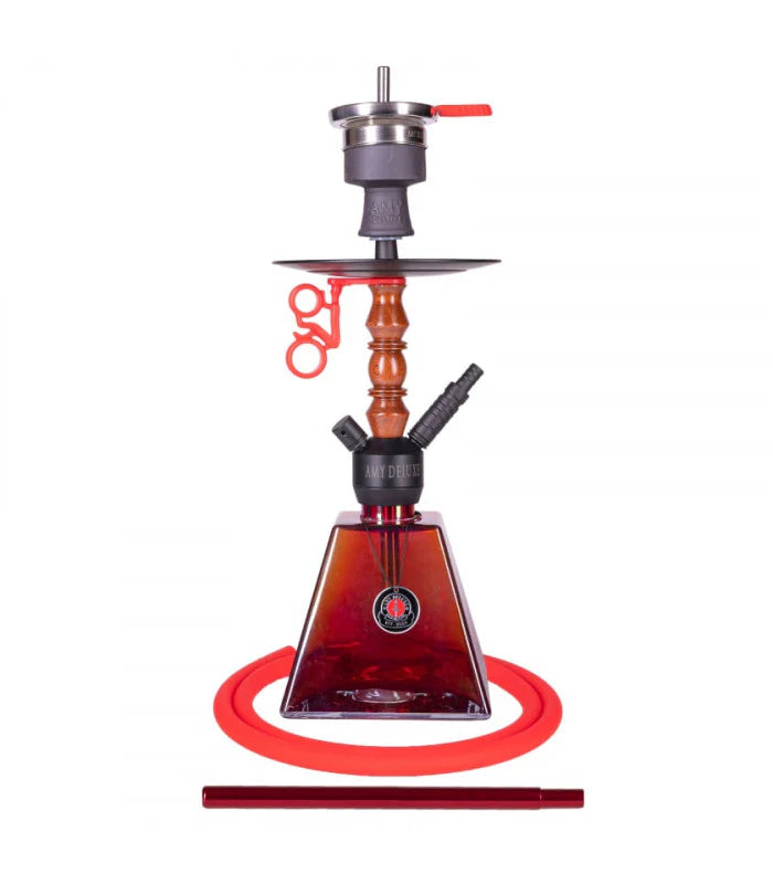 Amy Deluxe Pyrawood R 090.02 Hookah - Red