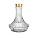 Alpha Craft Twistlock Hookah Base - Gold / Clear