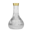 Alpha Drop Twistlock Hookah Base - Gold / Clear