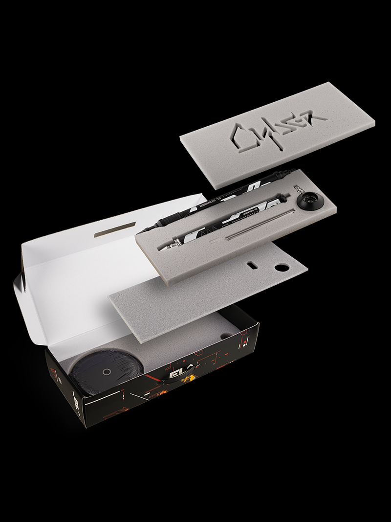 El Bomber Sansara Cyber White Hookah | Futuristic White Cyberpunk