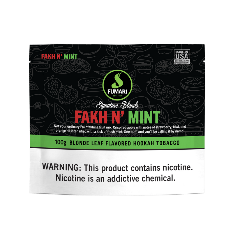 Fumari Fakh N' Mint Hookah Shisha Flavor - 100g