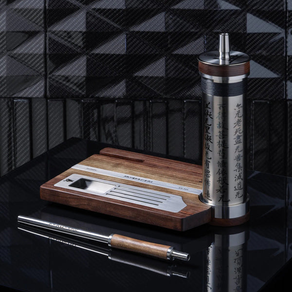 Geometry Ronin 3.0 Walnut Hookah | Premium Wood Hookah