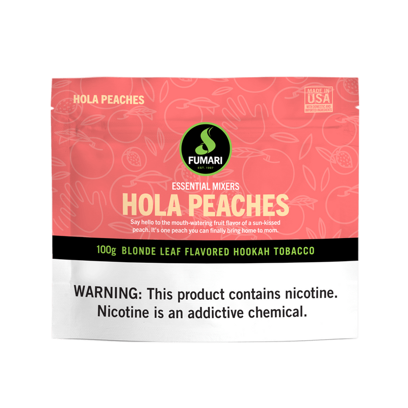 Fumari Hola Peaches Hookah Shisha Flavor - 100g