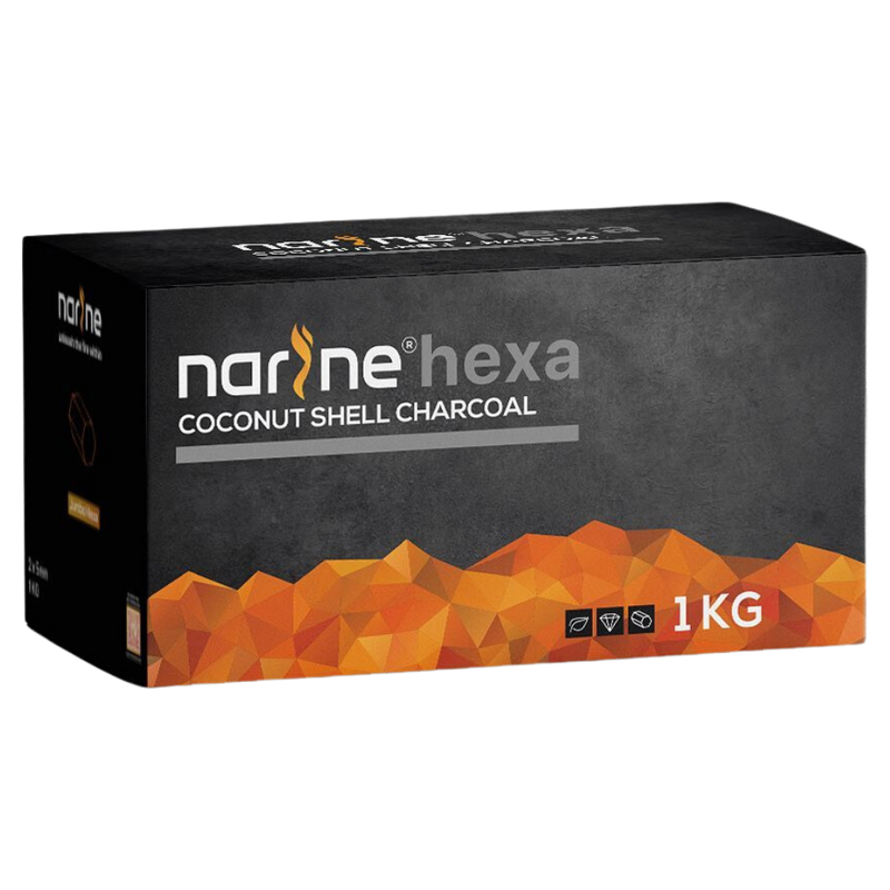 Narine Coco Hexagon Hookah Coals 1kg - 