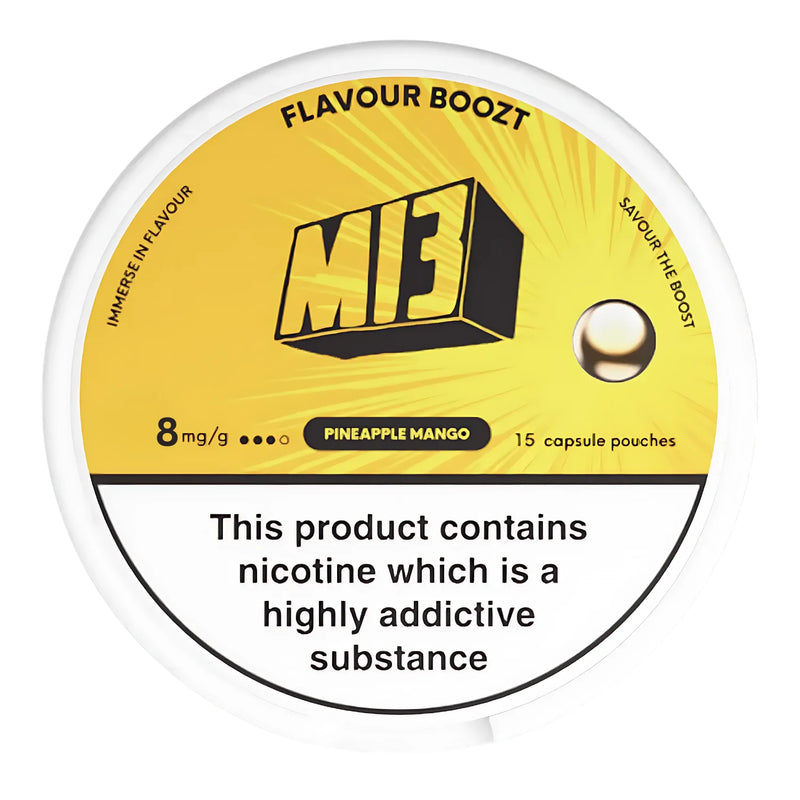 M13 Boozt Nicotine Pounches 8 mg - Pinneaple Mango