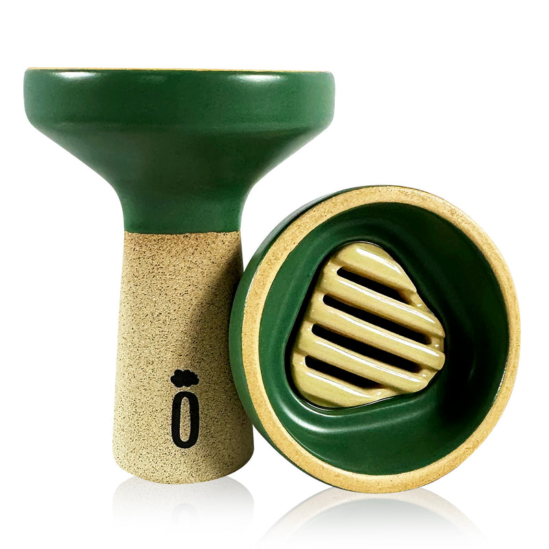 Oblako Trio Hookah Shisha Bowl - Basic / Green