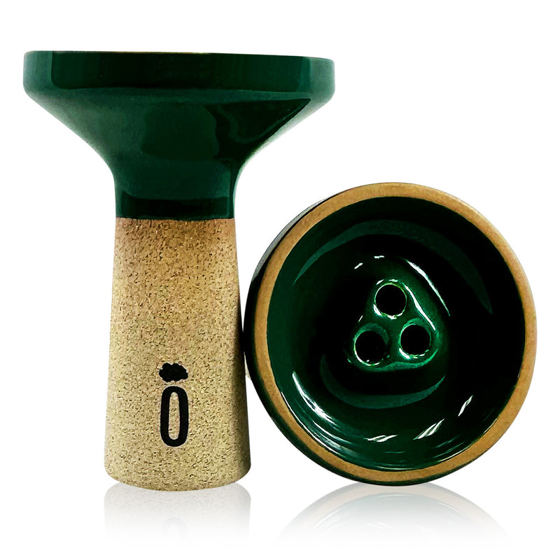 Oblako Trio Hookah Shisha Bowl - Phunnel / Green