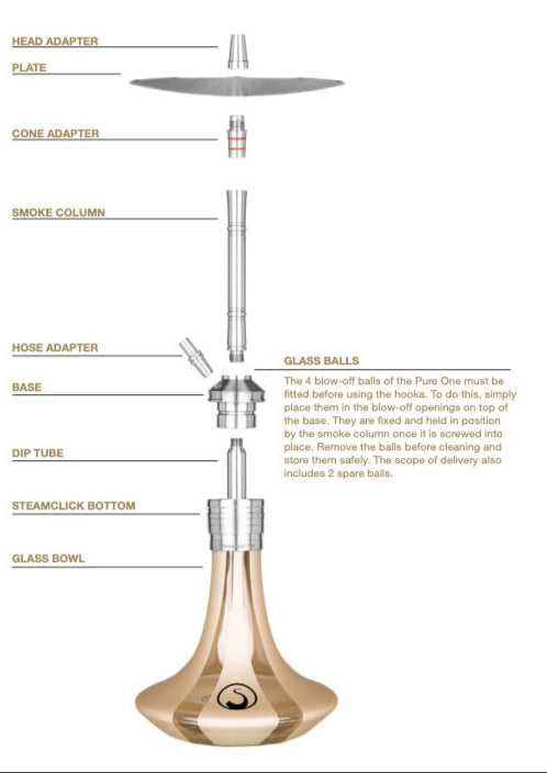 Steamulation Pure One Hookah -