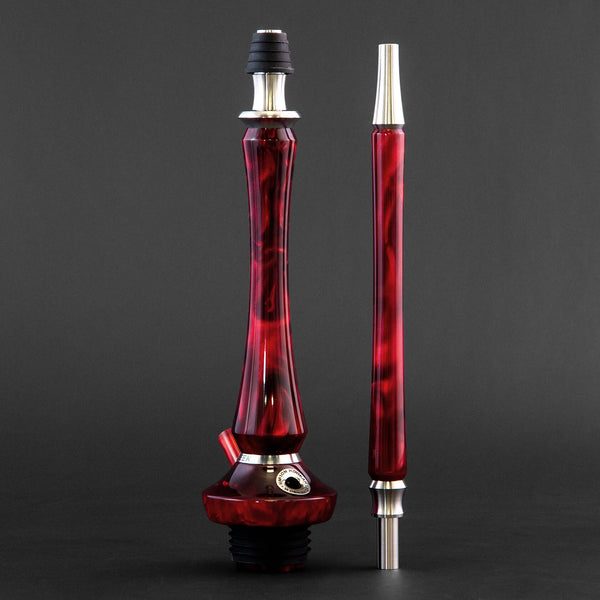 Union Sleek Acrylic Hookah - Red Full