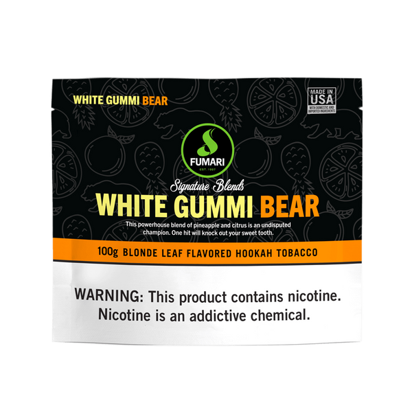 Fumari White Gummi Bear Hookah Shisha Flavor - 100GKG
