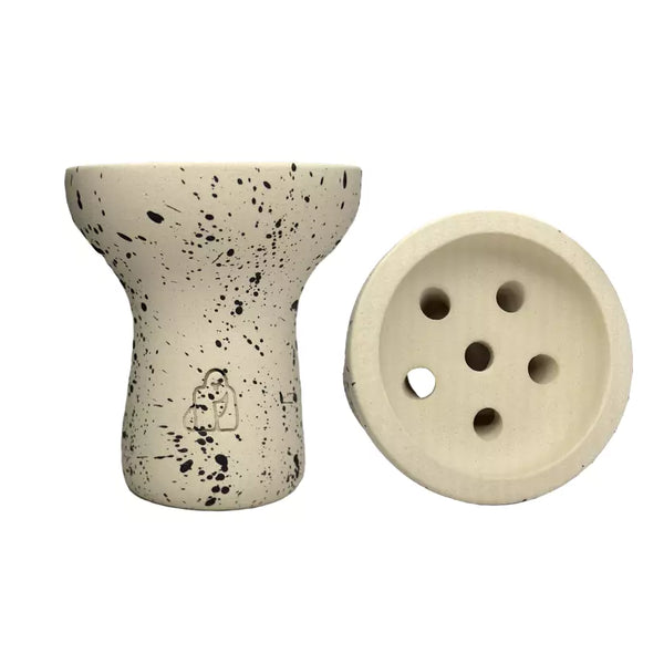 Kong Turkish Duet Hookah Shisha Bowl - White