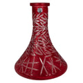 Cyril Crystal Cut Hookah Shisha Base - Red