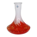 Traditional Glass Hookah Base - Mix Glass Red