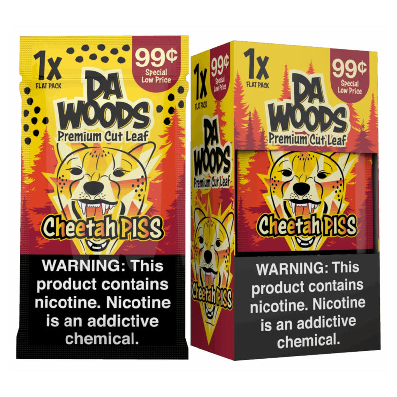 Da Woods Premium Cut Tobacco Leaf pack of 20 - Cheetah PISS