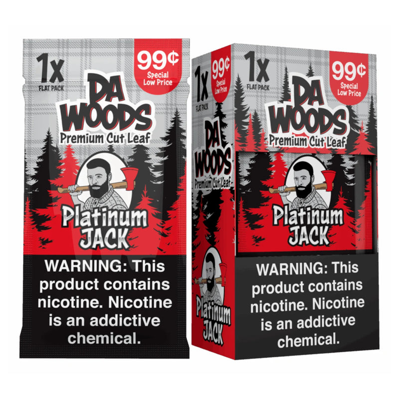 Da Woods Premium Cut Tobacco Leaf pack of 20 - Platinum JACK