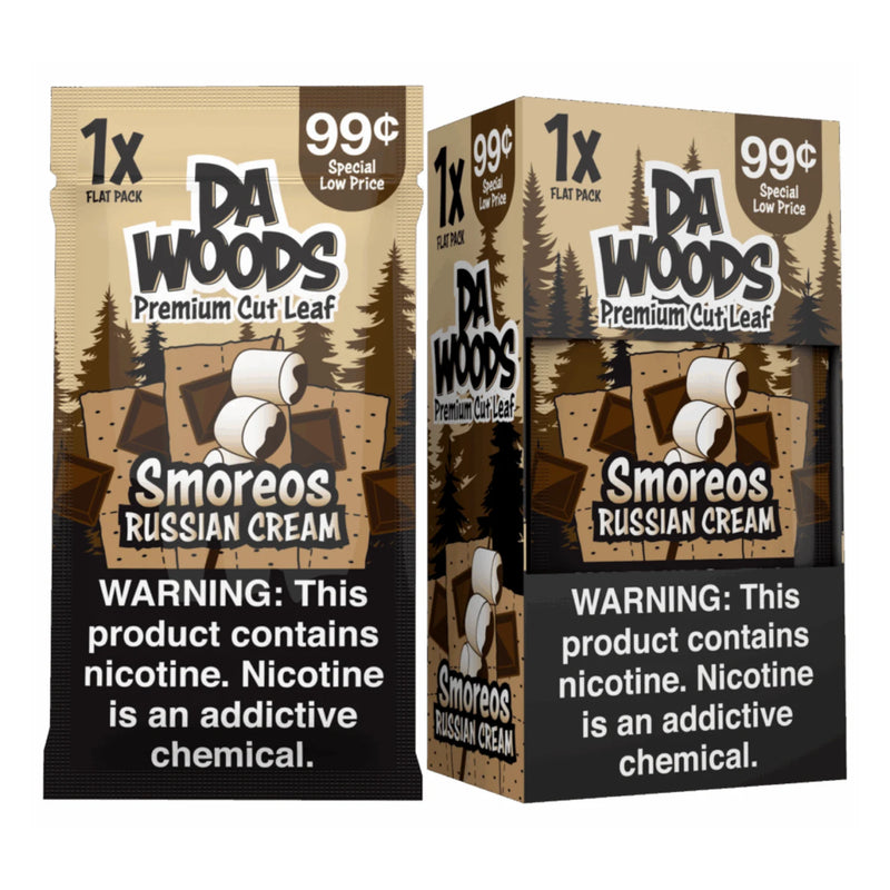 Da Woods Premium Cut Tobacco Leaf pack of 20 - Smoreos Russian Cream