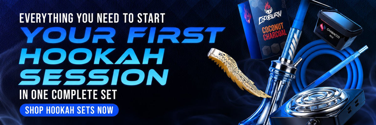 Your first hookah session in one complete set — shop hookah sets