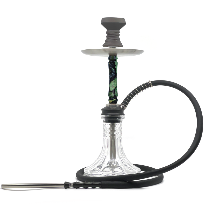 Icon Pomp Hookah Set - Black/Green