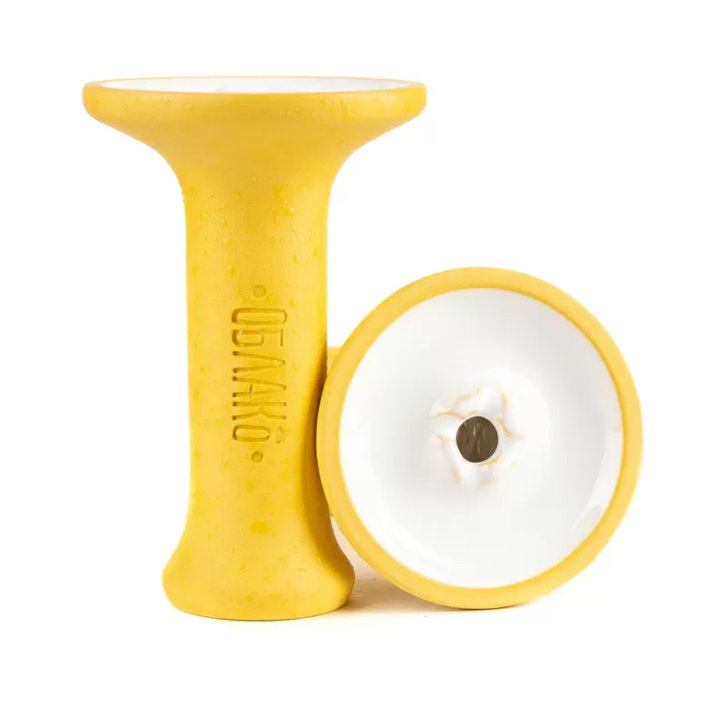 Oblako Phunnel S Mono Hookah Shisha Bowl - Yellow/White