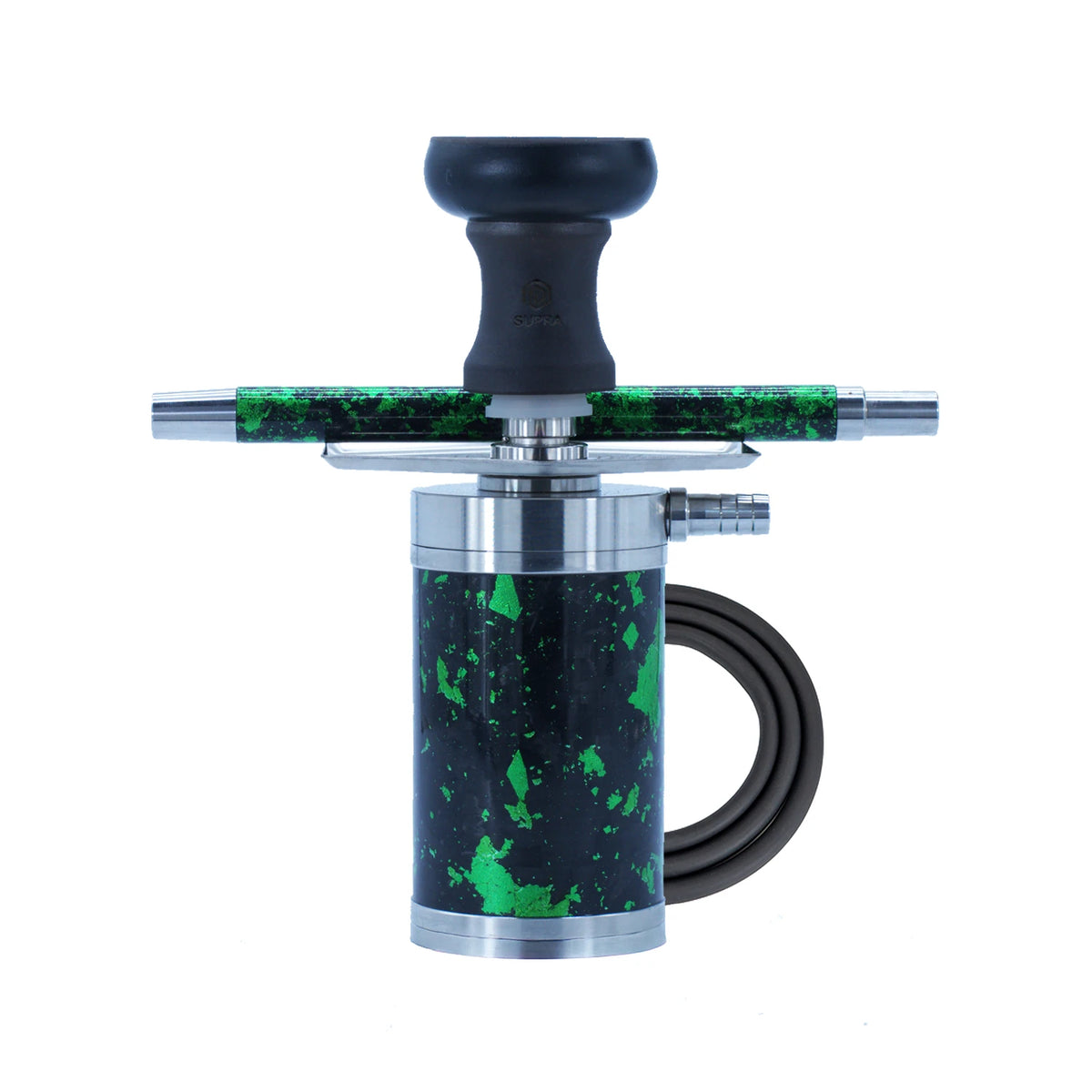 Supra Hexa Hookah | Carbon Fiber Travel Hookah with Dual Purge