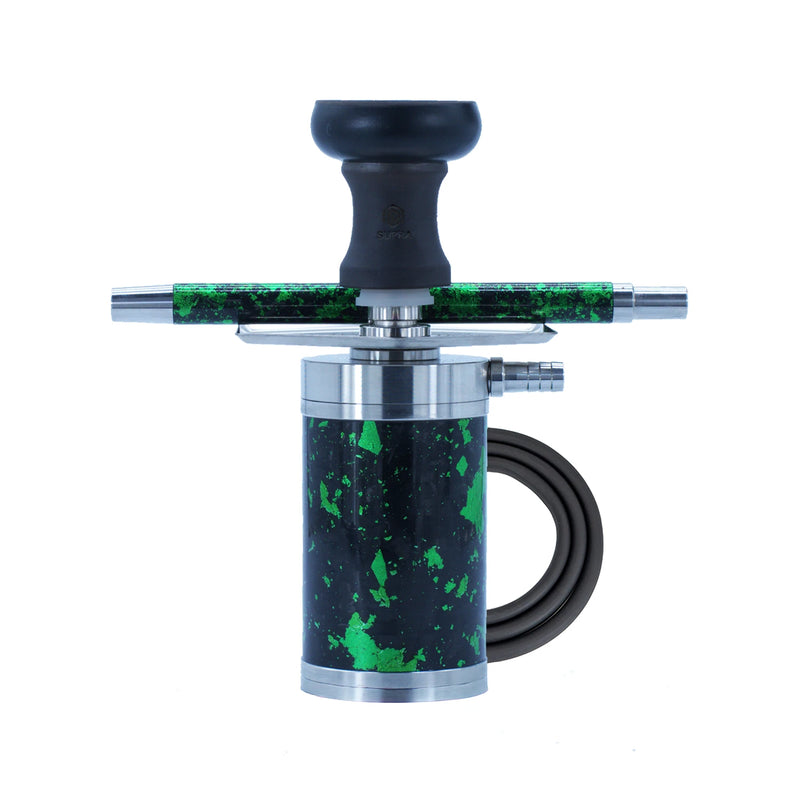 Supra Hexa Hookah - Green Silver