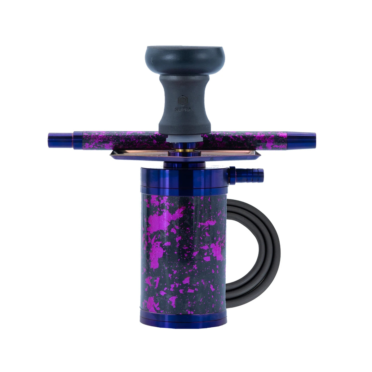 Supra Hexa Hookah | Carbon Fiber Travel Hookah with Dual Purge