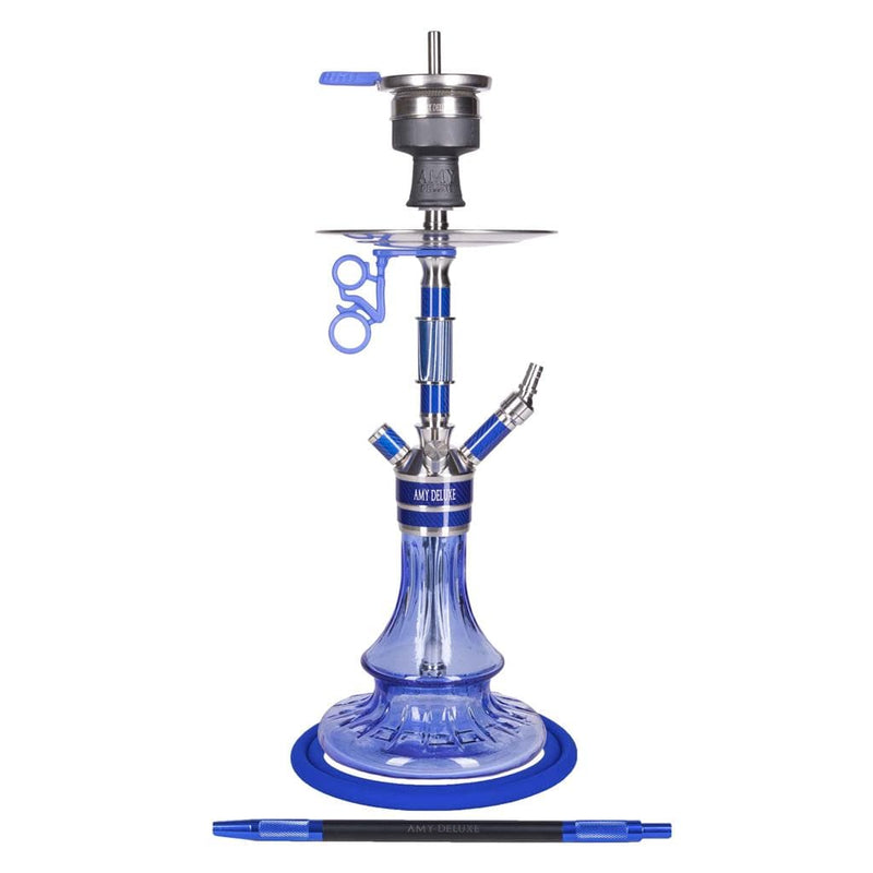 Amy Carbonica Solid S Hookah (SS26.02) - Blue-Blue
