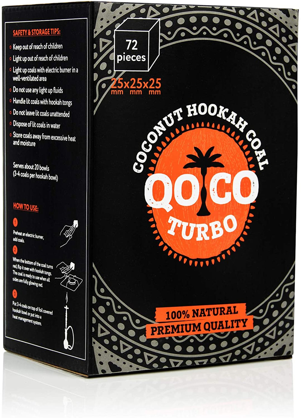Buy Qoco Turbo Premium Hookah Shisha Coals