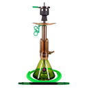 Amy Little Rocket Hookah - Gold-Green Base