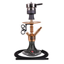 Amy Antique Berry Mini Hookah (072.03) - Gold-Black Base