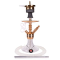 Amy Antique Berry Mini Hookah (072.03) - Gold-Clear Base