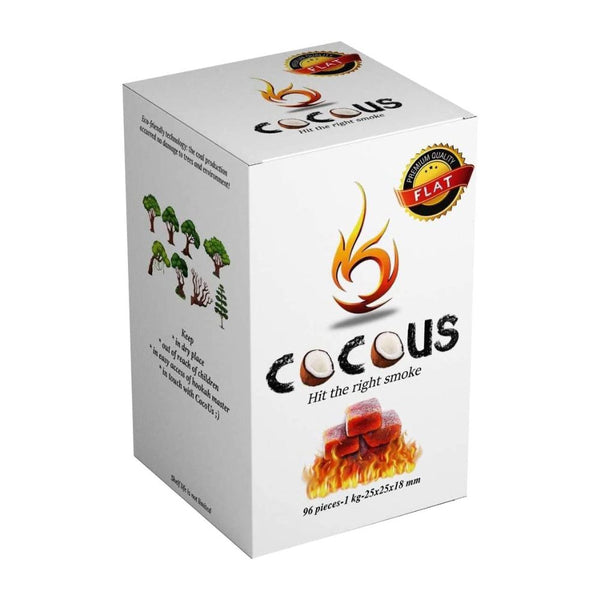 CocoUS Natural Hookah Coals Flat - 
