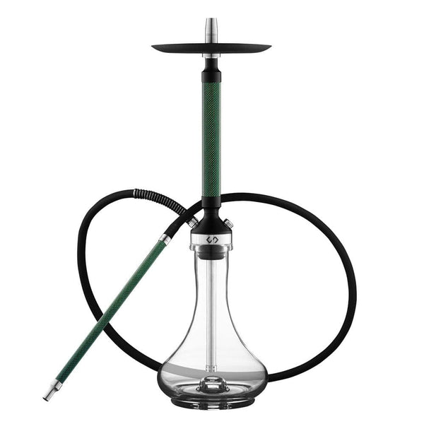 Conceptic Design Carbon Hookah - Green / With Glass Base