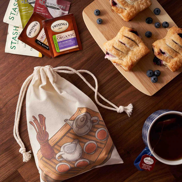 Organic Tea Bags Sampler - Stash, Twinings, Davidsons - 40 Ct, 20 Flavors - 