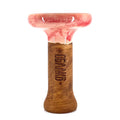 Oblako Phunnel L Glaze Hookah Shisha Bowl - Marble Pink/Red